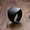 Men’s Stainless Steel Silver Plated Finger Ring