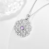 Sterling Silver Birthstone Pendant Necklace for Women