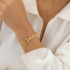 Golden Snake Chain Bracelet for Women – Gold Plated