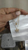 Gold Zircon Butterfly Clavicle Chain Necklace for Women