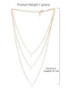 Gold Plated Pearl Layer Necklace for Women – Party Wear