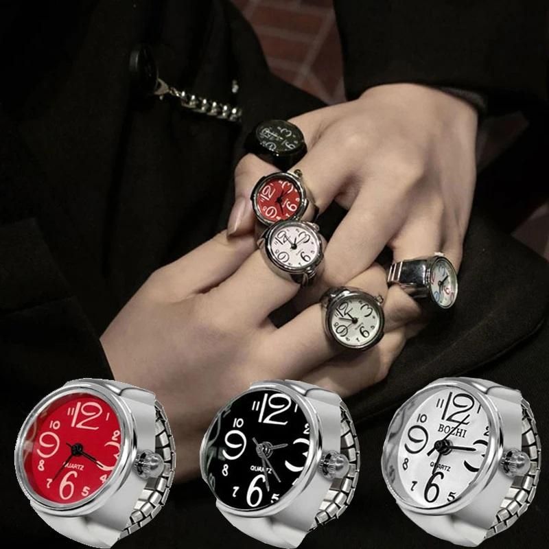 Women's Men's Ring Watch Analogue Quartz on Finger Watch RingMen & Women Finger Ring Watch | Mini Analogue Quartz Watch