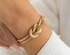 Golden Snake Chain Bracelet for Women – Gold Plated