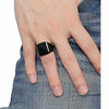 Men’s Stainless Steel Silver Plated Finger Ring