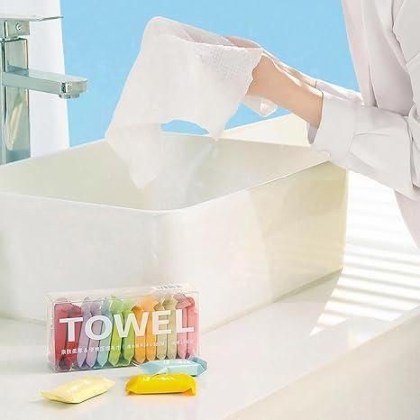 Compressed Disposable Washable Cloth Towel Tablets (Pack of 14pc)