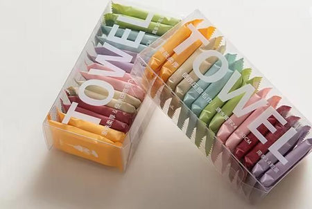 Compressed Disposable Washable Cloth Towel Tablets (Pack of 14pc)